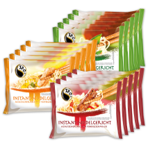 Instant Nudeln 4 + 1 gratis