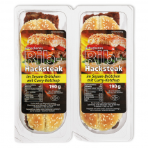Gebackenes Rib-Hacksteak