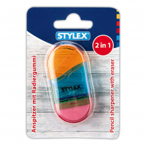 Anspitzer mit Radiergummi 2in1