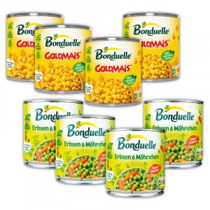 Produktbild »Kidney Bohnen / Erbsen & Möhrchen / Goldmais«