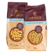 Bio Hartweizen Eierspätzle / Rigatoni