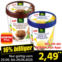 Bio-Eiscreme im Becher