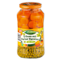 Erbsen mit Pariser Karotten