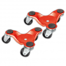 Transportrollen mit 3 Rollen 2er-Set