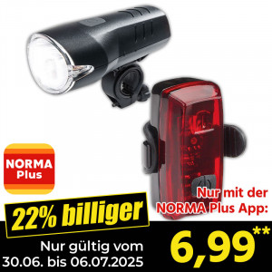 Produktbild »LED-Fahrradleuchten-Set«