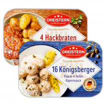 4 Hackbraten / 16 Königsberger Klopse