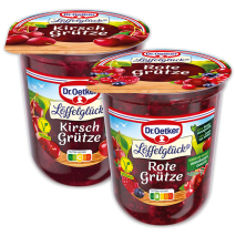 Produktbild »Löffelglück Rote Grütze / Kirsch Grütze«