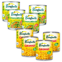 Produktbild »Kidney Bohnen / Erbsen & Möhrchen / Goldmais«