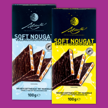 Softnougat mit Mandeln