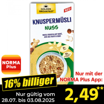 Knuspermüsli Nuss