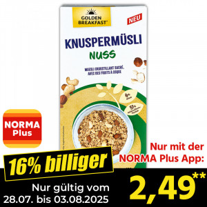 Produktbild »Knuspermüsli Nuss«