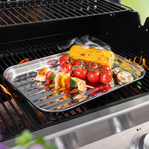 Edelstahl-Grillschale