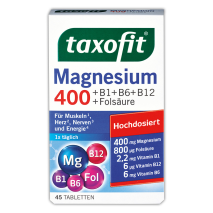 Magnesium 400 + B1 + B6 + B12 + Folsäure