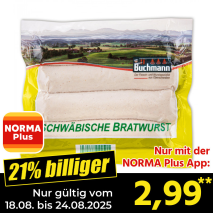 Original schwäbische Bratwurst 360 g