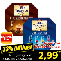 Edle Tropfen in Nuss