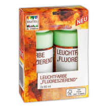 Leuchtfarbe fluoreszierend