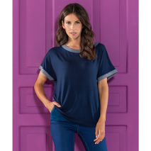 T-Shirt mit Glitzerakzenten