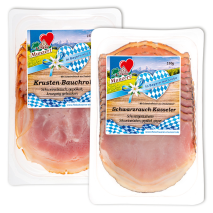 Schwarzrauch-Kasseler / Krusten-Bauchrolle