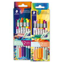 Zweifarbige Doppelfasermaler 6er-Set