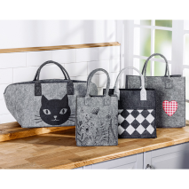 Tasche in Filzoptik