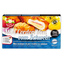 Produktbild »Mini Schnitzel Schwein / Mini Cordon bleu«