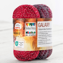Glitzer Sockenwolle Galaxy