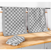Jacquard Geschirrtuch 2er-Set oder Frottiertuch 2er-Set