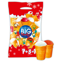 Big Family Eis im Waffelbecher