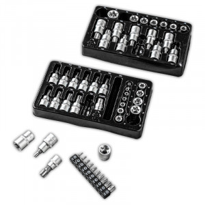 Produktbild »Innensechsrund-Stecknuss-/ Bit-Set 19tlg. oder 34tlg.«