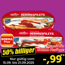 Extra zarte Heringsfilets
