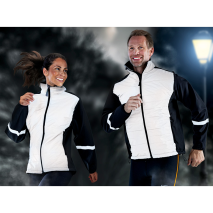 Reflektierende Fahrrad- und Laufjacke