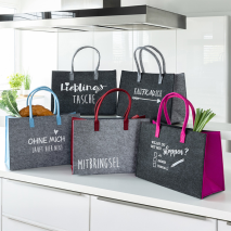 Tasche in Filzoptik