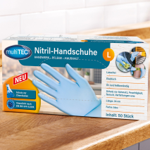 Puderfreie Nitril-Handschuhe 50er