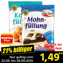 Mohn-/ Kokosfüllung