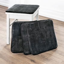 Weichschaum-Stuhlkissen Flanell 4er-Set