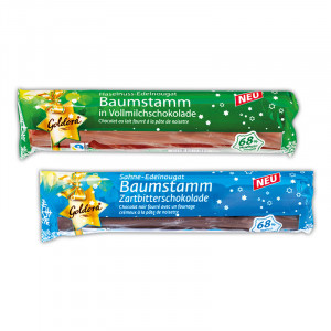 Haselnuss-/ Sahne-Edelnougat Baumstamm Produktbild »Haselnuss-/ Sahne-Edelnougat Baumstamm«