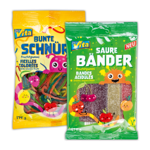 Saure Bänder /-Röhren / Bunte Schnüre