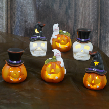 LED-Deko-Windlicht Halloween