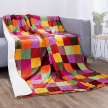 Wohndecke Flanell-Sherpa