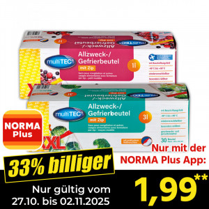 Allzweck-/ Gefrierbeutel mit Zip XXL Produktbild »Allzweck-/ Gefrierbeutel mit Zip XXL«