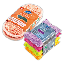 Bunte Microfaser Spezialschwämme