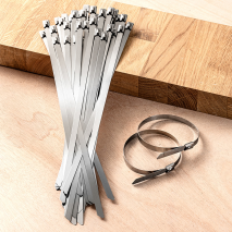 Rostfreies Edelstahl-Kabelbinder-Set