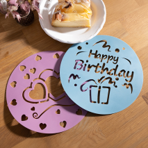 Kuchen-Dekorierschablone 2tlg.