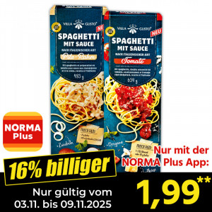 Produktbild »Spaghetti mit Sauce«