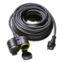 Verlängerungskabel mit Doppelkupplung 5 m