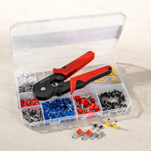 Kabelschuh- und Crimpzangen-Satz 421-tlg.