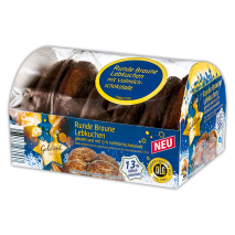 Runde braune Lebkuchen