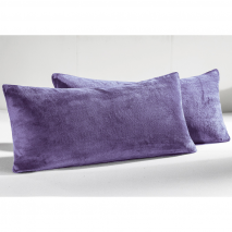 Coral-Fleece-Kissenbezüge 2er-Set