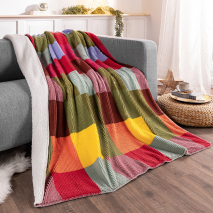 Kuscheldecke Sherpa-Print