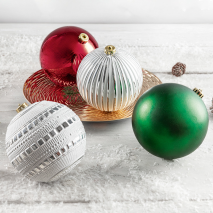 XL-Deko-Kugeln 4er-Set